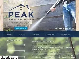 peakpowerwash.com