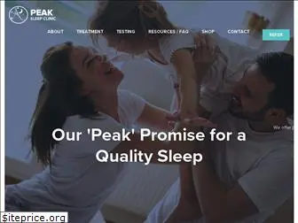 peaksleepclinic.com