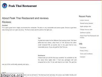 peakthairestaurant.com