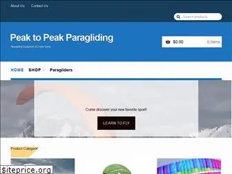 peaktopeakparagliding.com