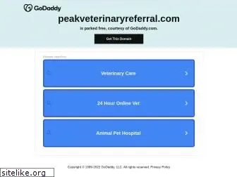 peakveterinaryreferral.com