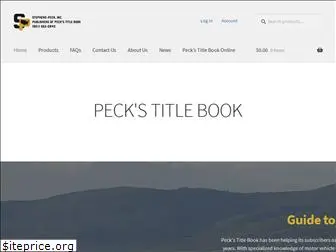 peckstitlebook.com