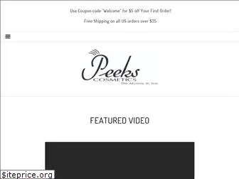 peekscosmetics.com