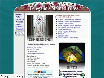 peleganostainedglass.com