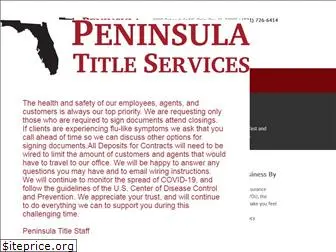 peninsulatitleservices.com