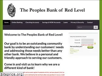 peoplesbankofredlevel.com