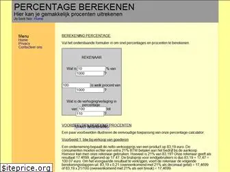 percentage-berekenen.be