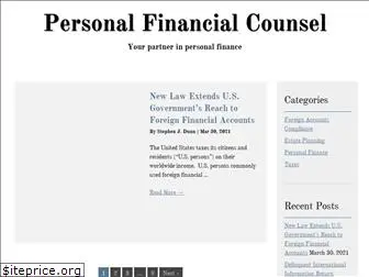 personalfinancialcounsel.com