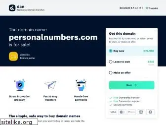 personalnumbers.com