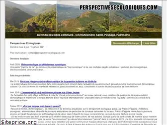 perspectivesecologiques.com