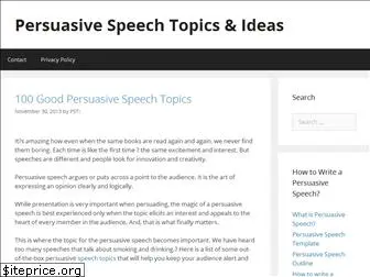 persuasivespeechideas.org