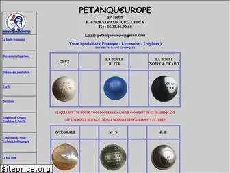 petanqueurope.fr