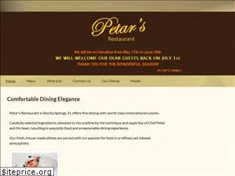 petarsrestaurant.com