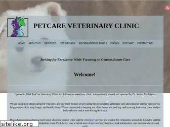 petcarevetclinic.com