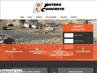 petersconcrete.com