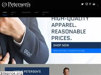 petersensclothing.com