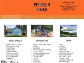 petersonrental.net