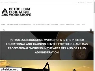 petroleumeducationworkshops.com