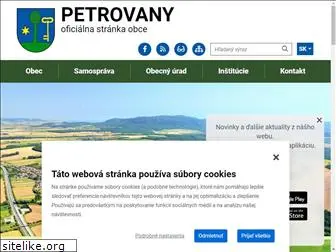 petrovany.sk