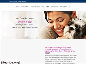 petsittersunlimited.com