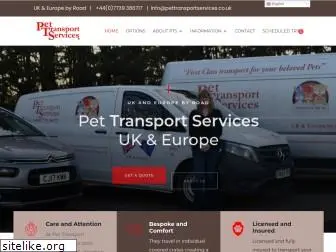 pettransportservices.co.uk