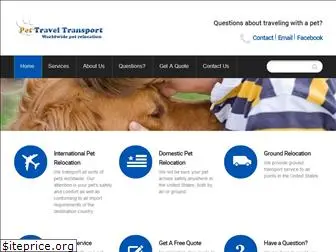 pettraveltransport.com