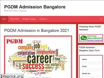 pgdmadmissionbangalore.in