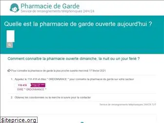 pharmaciedegarde.org