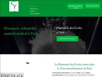 pharmaciedesecoles-paris5.fr