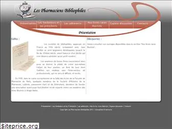 pharmaciensbibliophiles.fr