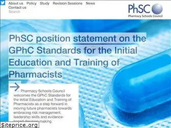 pharmacyschoolscouncil.ac.uk