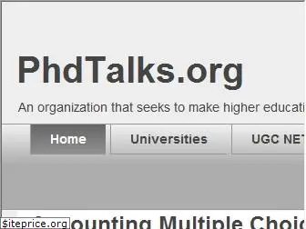 phdtalks.org