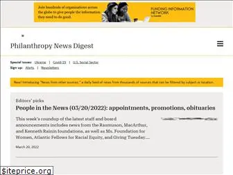 philanthropynewsdigest.org