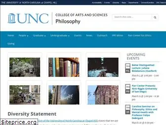 philosophy.unc.edu