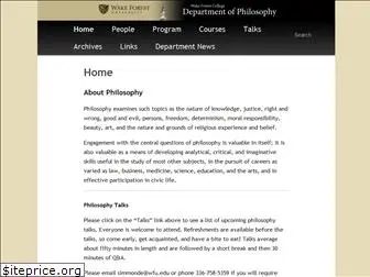 philosophy.wfu.edu
