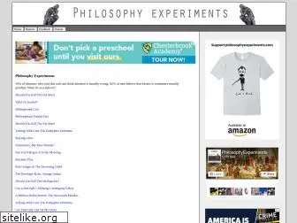 philosophyexperiments.com