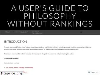 philosophyrankings.com