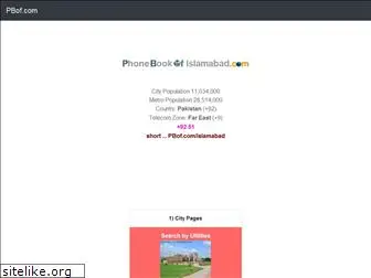 phonebookofislamabad.com