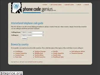 phonecodegenius.com