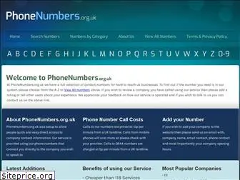 phonenumbers.org.uk