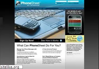 phonesheet.com