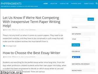 phpfragments.com