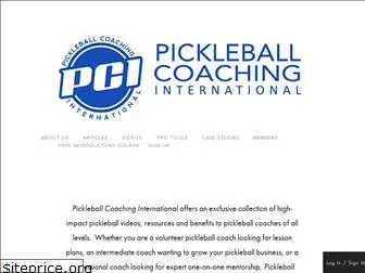 pickleballcoachinginternational.com