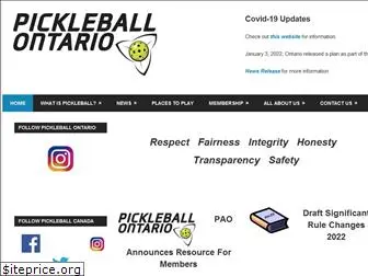 pickleballontario.org