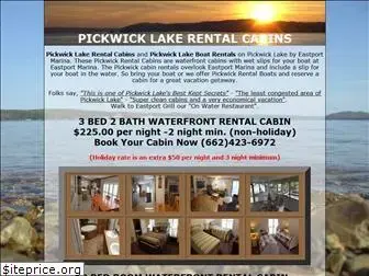 pickwicklakerentalcabins.com