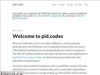 pid.codes