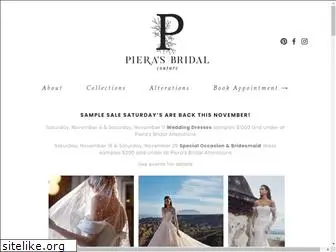 pierasbridal.com