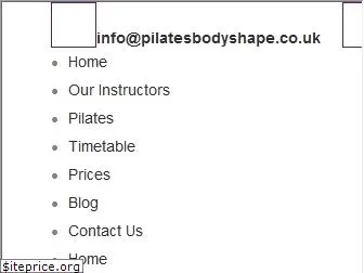 pilatesbodyshape.co.uk