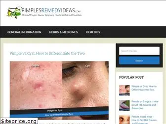 pimplesremedyideas.com