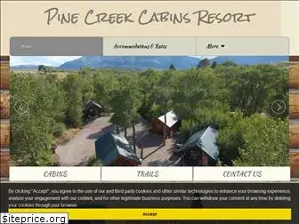 pinecreekcabinsresort.com